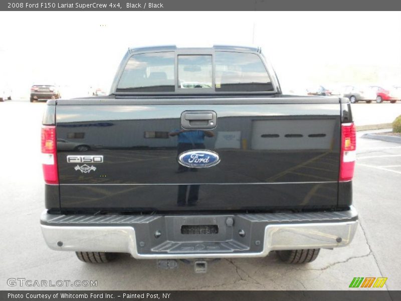 Black / Black 2008 Ford F150 Lariat SuperCrew 4x4
