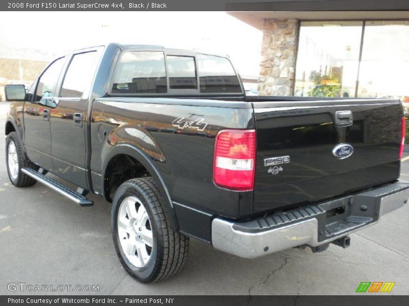 Black / Black 2008 Ford F150 Lariat SuperCrew 4x4
