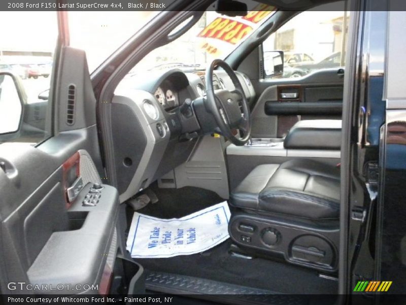 Black / Black 2008 Ford F150 Lariat SuperCrew 4x4