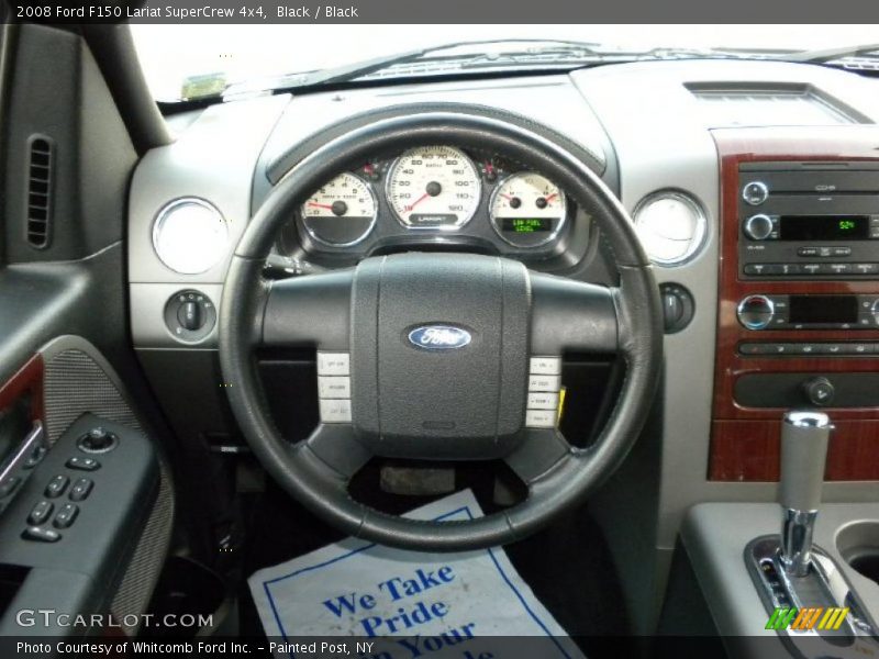 Black / Black 2008 Ford F150 Lariat SuperCrew 4x4