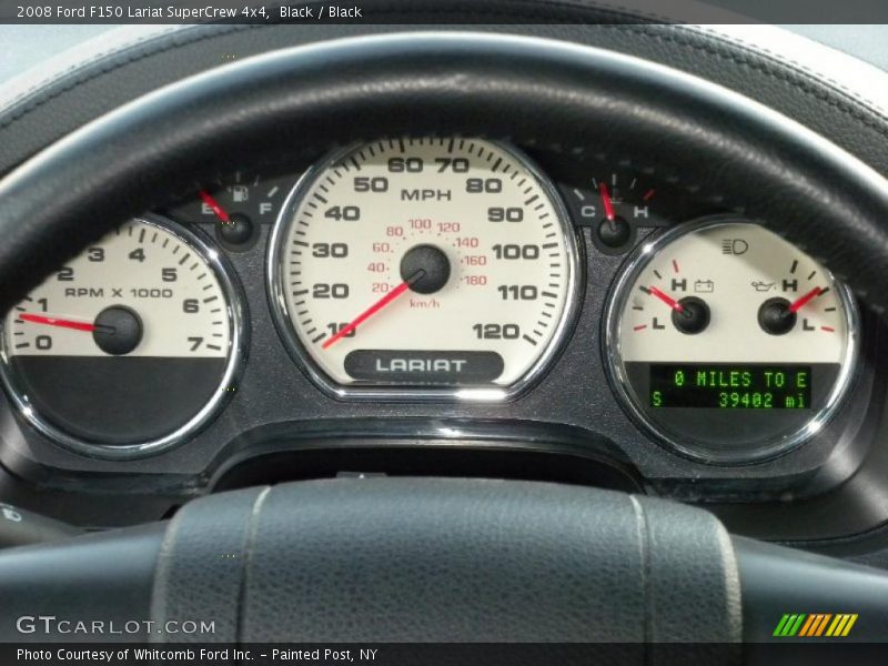 Black / Black 2008 Ford F150 Lariat SuperCrew 4x4