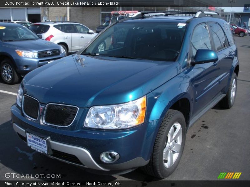 Crystal Lake Metallic / Ebony Black 2006 Pontiac Torrent AWD