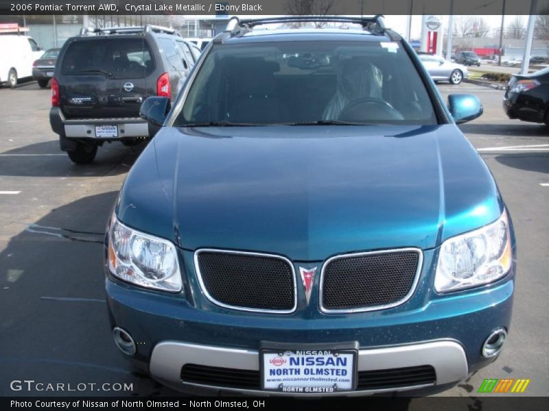 Crystal Lake Metallic / Ebony Black 2006 Pontiac Torrent AWD