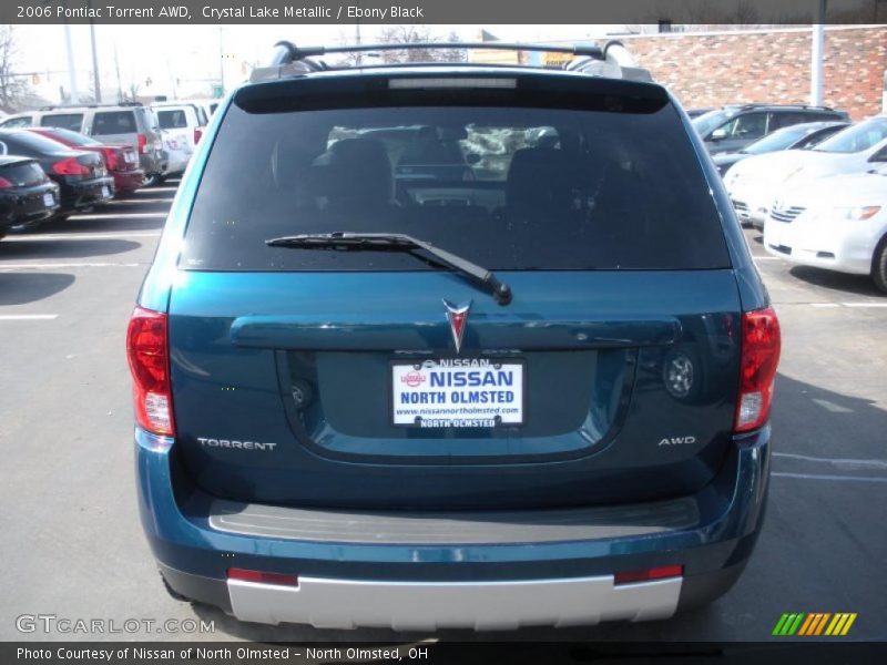 Crystal Lake Metallic / Ebony Black 2006 Pontiac Torrent AWD