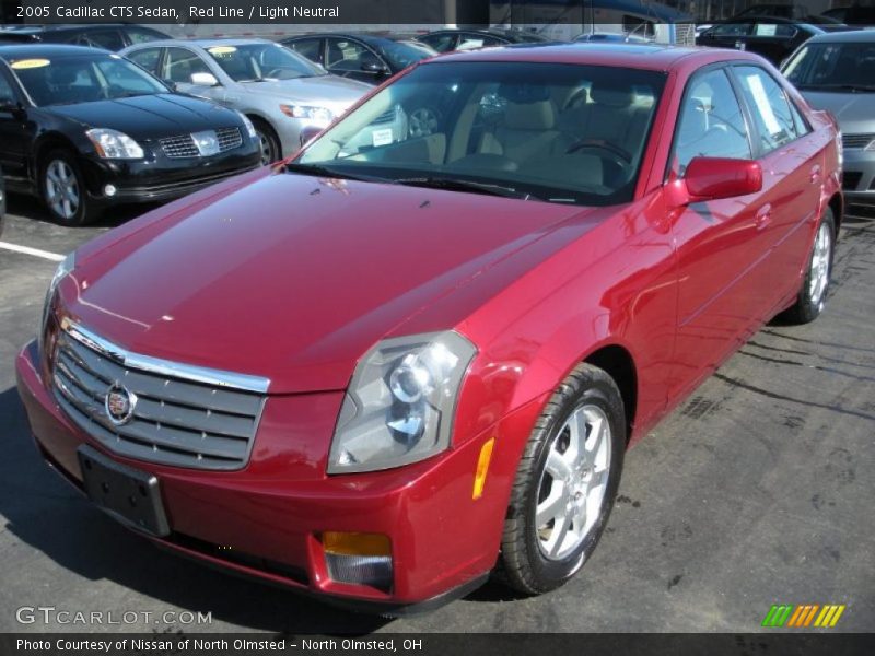 Red Line / Light Neutral 2005 Cadillac CTS Sedan