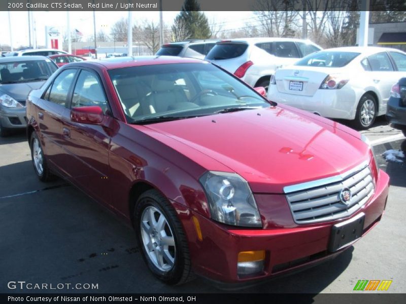 Red Line / Light Neutral 2005 Cadillac CTS Sedan