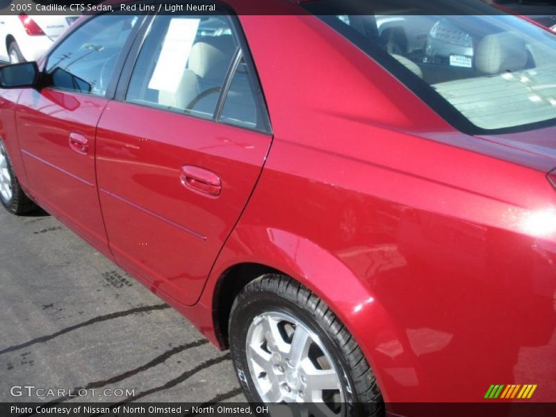 Red Line / Light Neutral 2005 Cadillac CTS Sedan