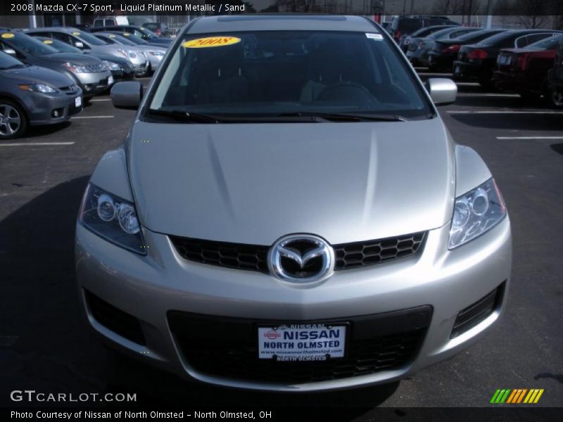Liquid Platinum Metallic / Sand 2008 Mazda CX-7 Sport