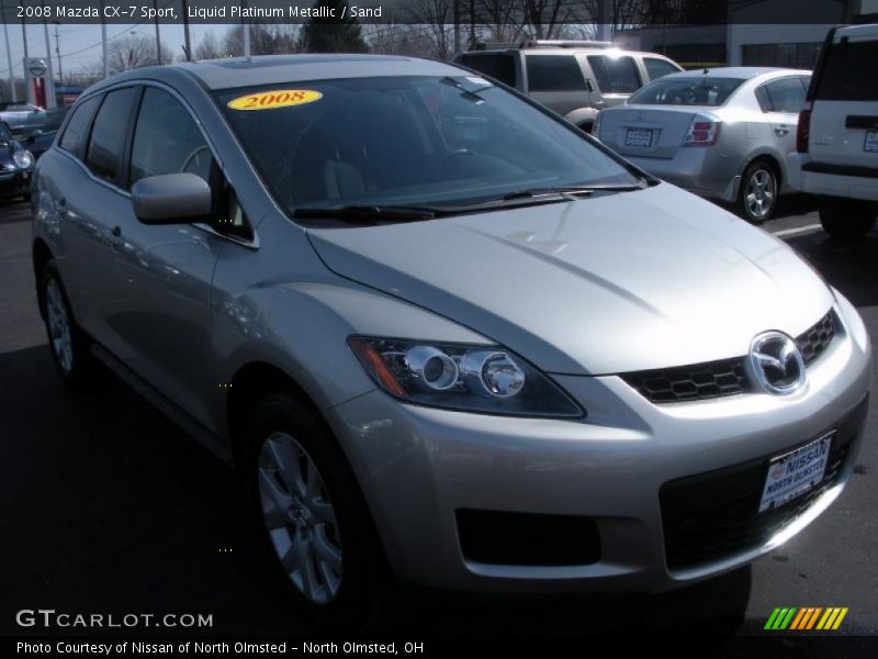 Liquid Platinum Metallic / Sand 2008 Mazda CX-7 Sport