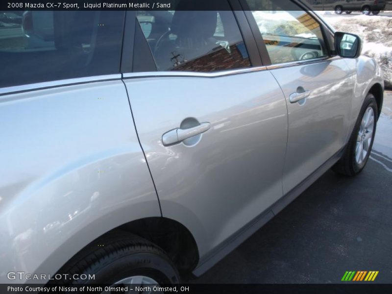 Liquid Platinum Metallic / Sand 2008 Mazda CX-7 Sport