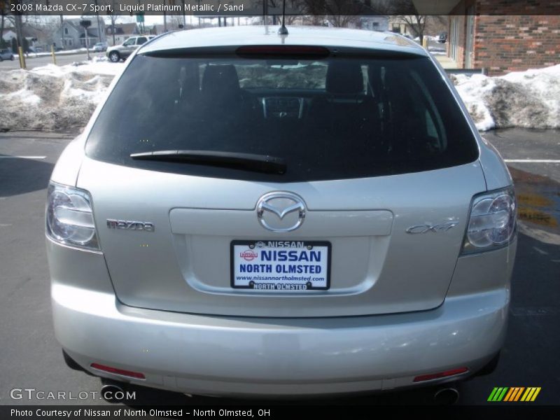 Liquid Platinum Metallic / Sand 2008 Mazda CX-7 Sport