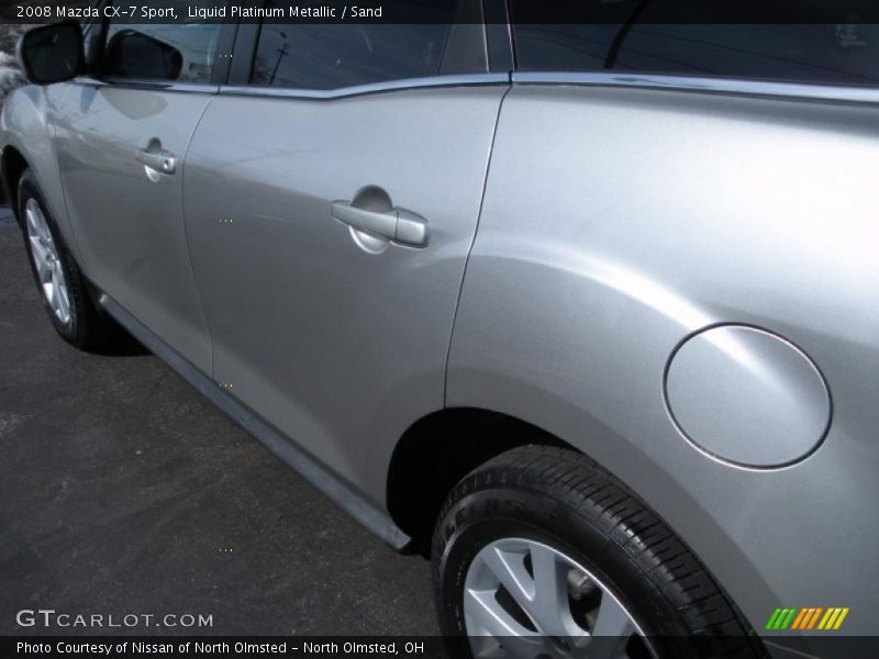 Liquid Platinum Metallic / Sand 2008 Mazda CX-7 Sport