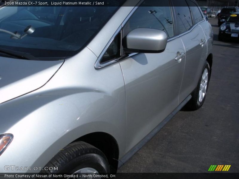 Liquid Platinum Metallic / Sand 2008 Mazda CX-7 Sport