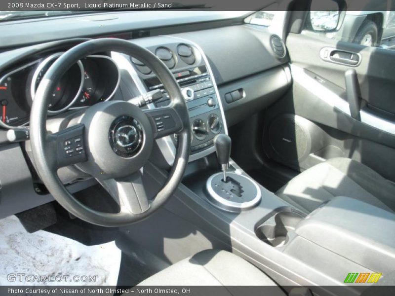 Liquid Platinum Metallic / Sand 2008 Mazda CX-7 Sport