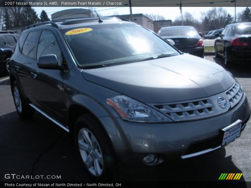 Platinum Pearl Matallic / Charcoal 2007 Nissan Murano SL AWD