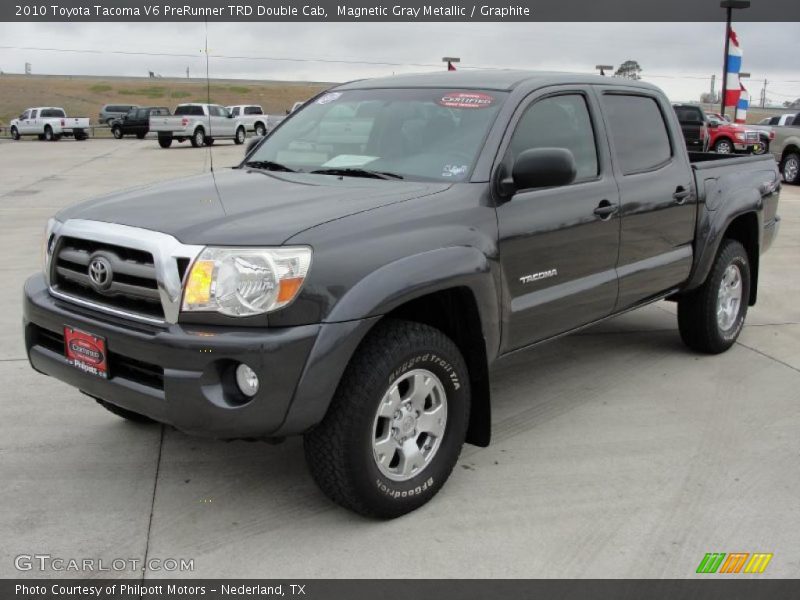 Magnetic Gray Metallic / Graphite 2010 Toyota Tacoma V6 PreRunner TRD Double Cab