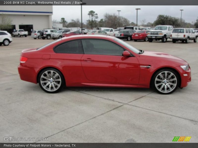 Melbourne Red Metallic / Black 2008 BMW M3 Coupe