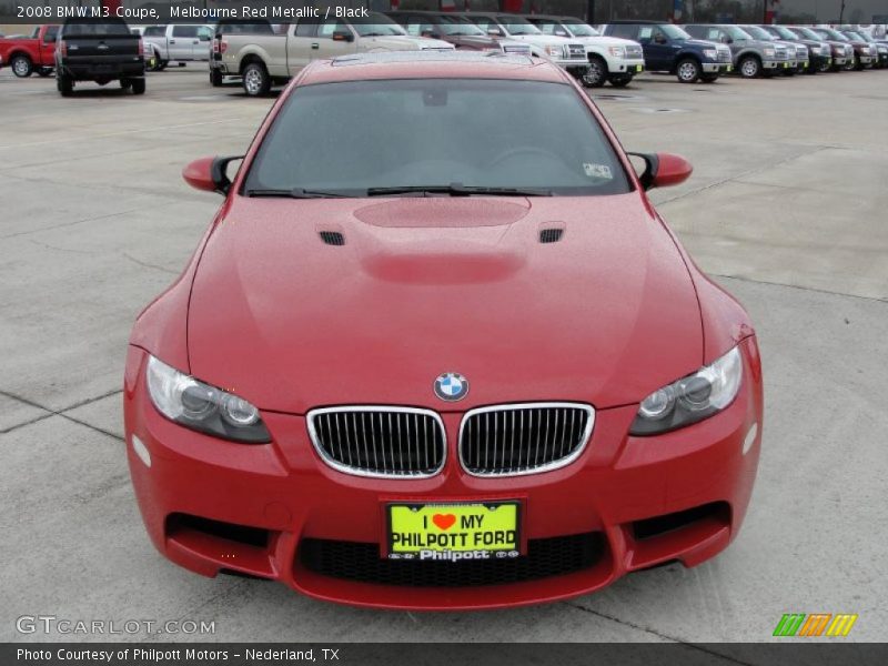 Melbourne Red Metallic / Black 2008 BMW M3 Coupe
