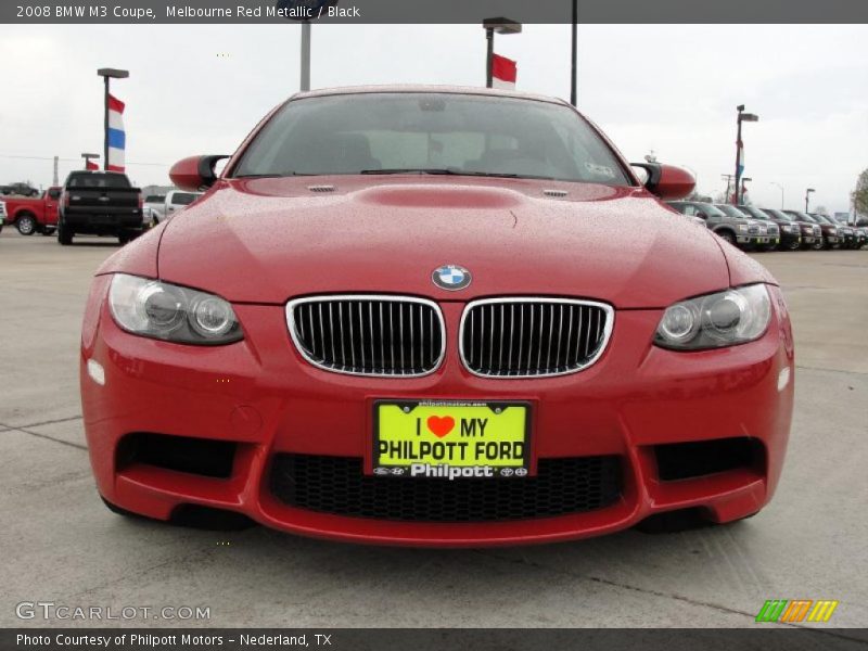 Melbourne Red Metallic / Black 2008 BMW M3 Coupe