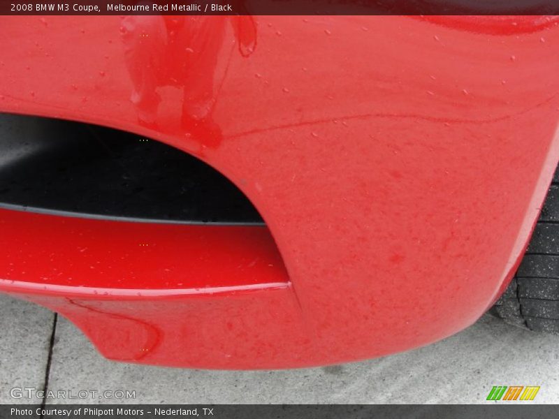 Melbourne Red Metallic / Black 2008 BMW M3 Coupe