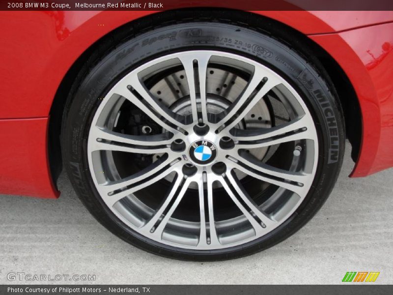 Melbourne Red Metallic / Black 2008 BMW M3 Coupe