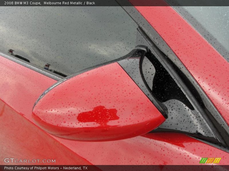 Melbourne Red Metallic / Black 2008 BMW M3 Coupe