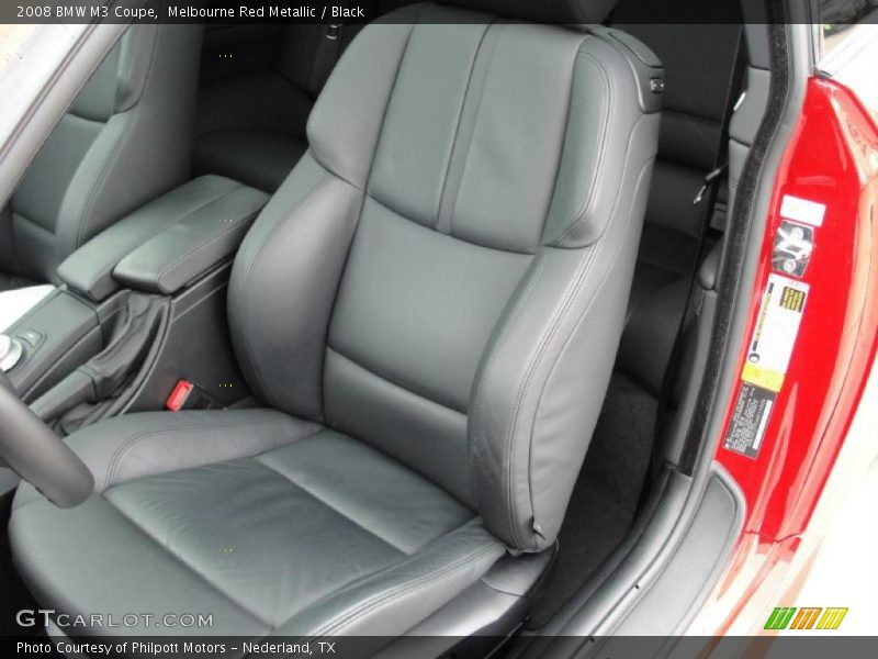 Melbourne Red Metallic / Black 2008 BMW M3 Coupe