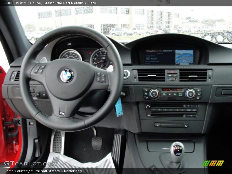 Melbourne Red Metallic / Black 2008 BMW M3 Coupe