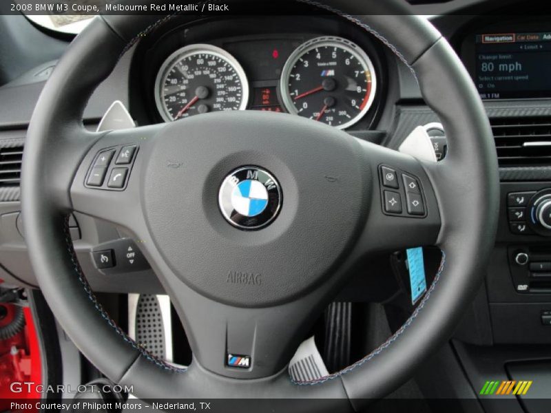 Melbourne Red Metallic / Black 2008 BMW M3 Coupe