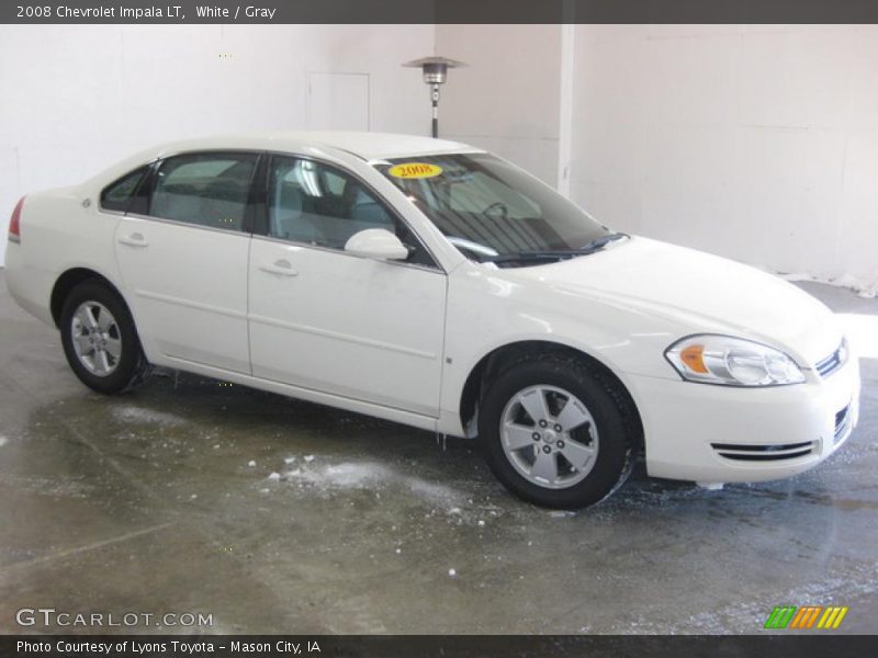 White / Gray 2008 Chevrolet Impala LT