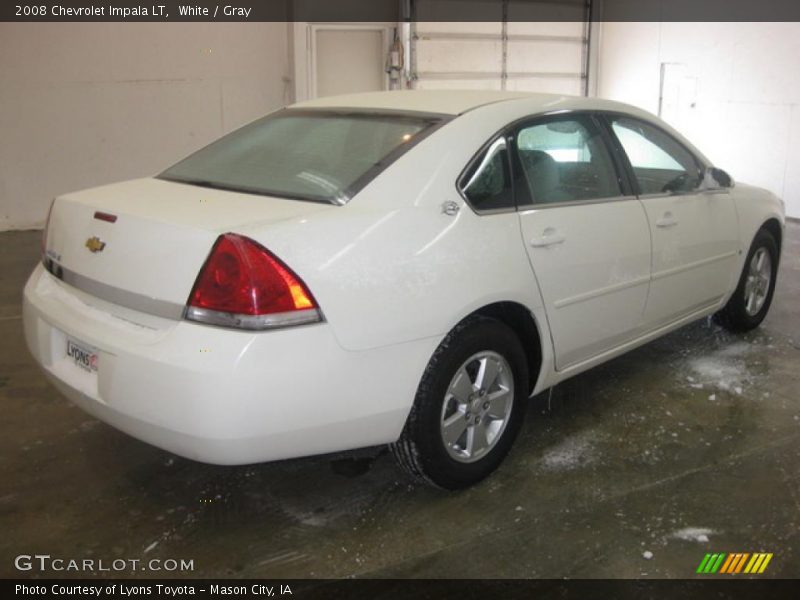 White / Gray 2008 Chevrolet Impala LT
