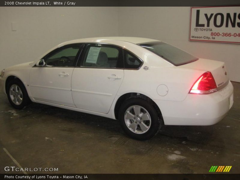 White / Gray 2008 Chevrolet Impala LT