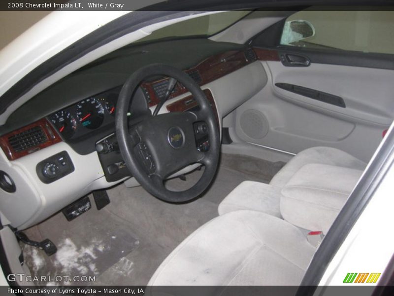 White / Gray 2008 Chevrolet Impala LT