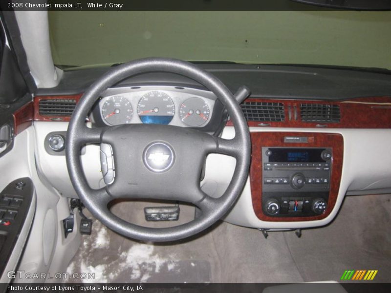 White / Gray 2008 Chevrolet Impala LT