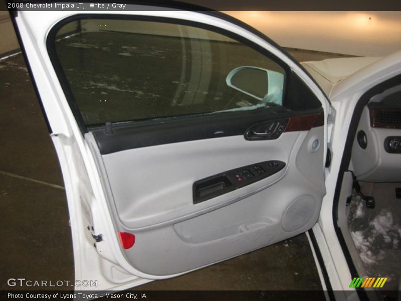 White / Gray 2008 Chevrolet Impala LT