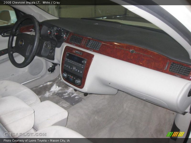 White / Gray 2008 Chevrolet Impala LT