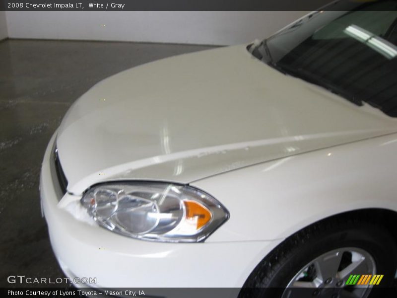 White / Gray 2008 Chevrolet Impala LT