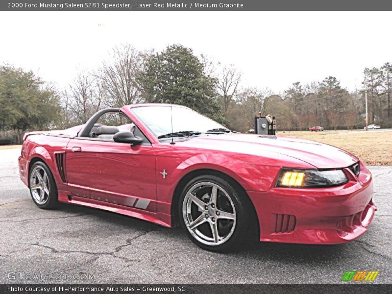 Laser Red Metallic / Medium Graphite 2000 Ford Mustang Saleen S281 Speedster