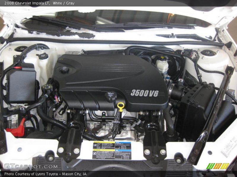 White / Gray 2008 Chevrolet Impala LT