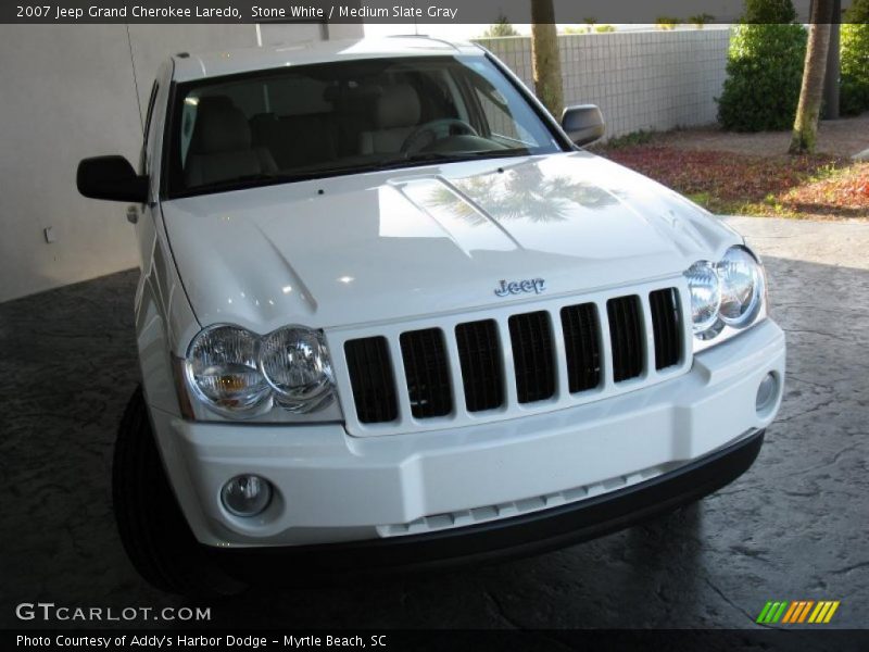 Stone White / Medium Slate Gray 2007 Jeep Grand Cherokee Laredo
