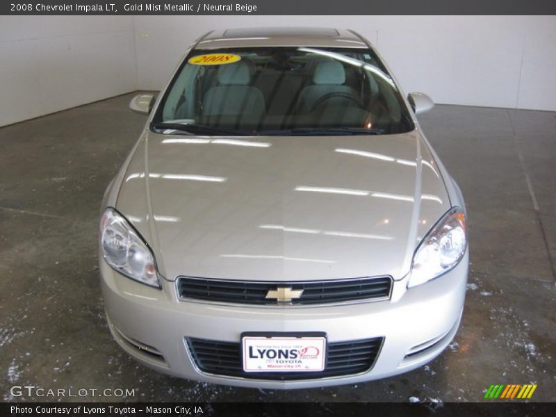 Gold Mist Metallic / Neutral Beige 2008 Chevrolet Impala LT