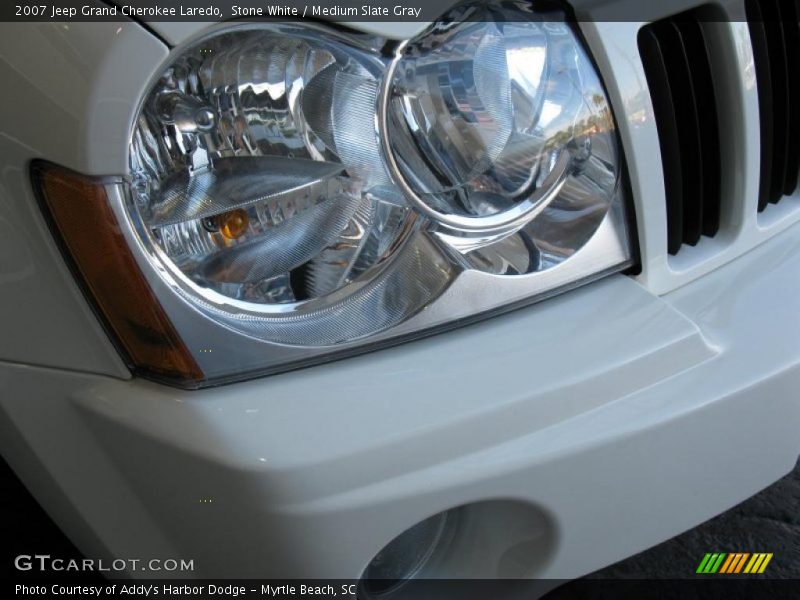 Stone White / Medium Slate Gray 2007 Jeep Grand Cherokee Laredo