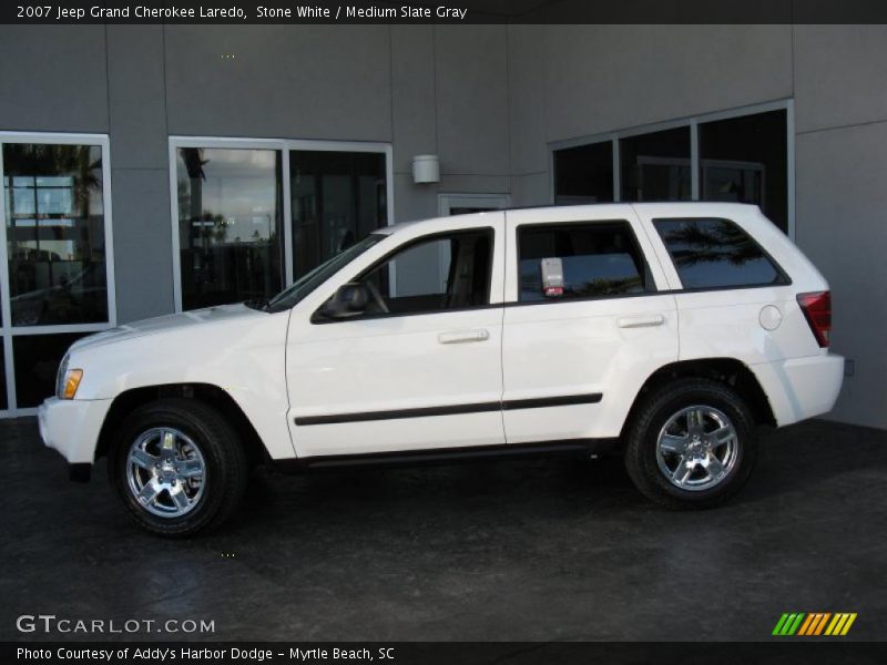 Stone White / Medium Slate Gray 2007 Jeep Grand Cherokee Laredo