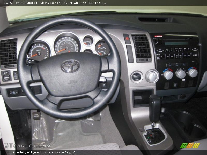 Super White / Graphite Gray 2010 Toyota Tundra Double Cab 4x4