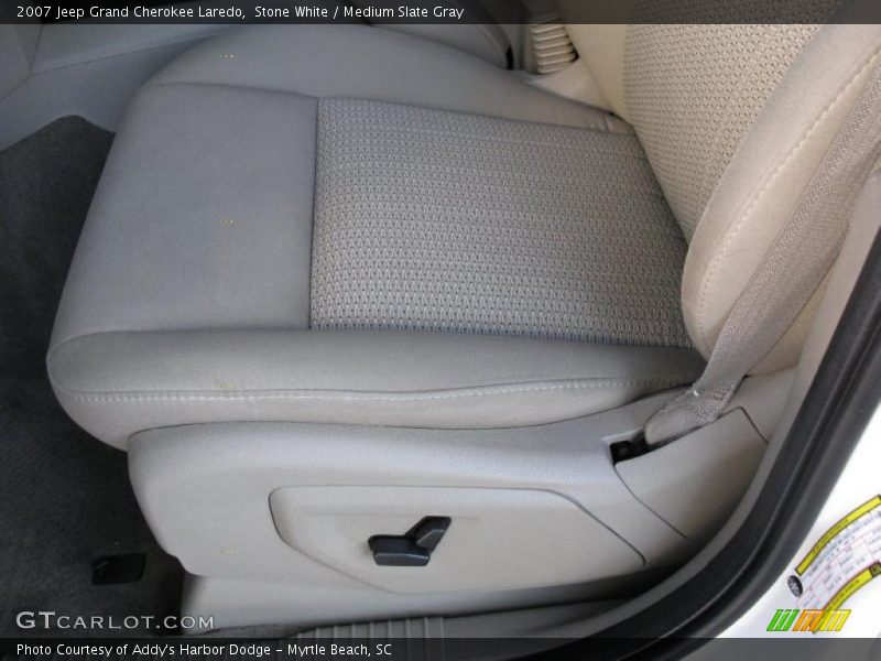 Stone White / Medium Slate Gray 2007 Jeep Grand Cherokee Laredo