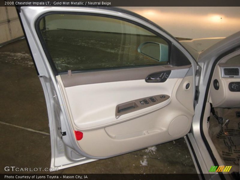 Gold Mist Metallic / Neutral Beige 2008 Chevrolet Impala LT