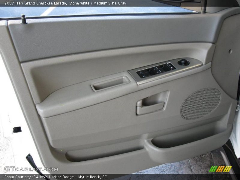 Stone White / Medium Slate Gray 2007 Jeep Grand Cherokee Laredo