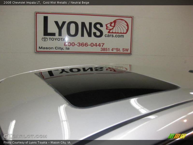 Gold Mist Metallic / Neutral Beige 2008 Chevrolet Impala LT