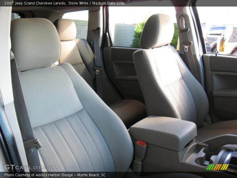 Stone White / Medium Slate Gray 2007 Jeep Grand Cherokee Laredo