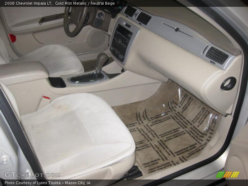 Gold Mist Metallic / Neutral Beige 2008 Chevrolet Impala LT